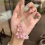 PNPIA- Mặt dây chuyền nho Lily Of The Valley DIY Craft Kit Điện thoại tươi mát và dễ thương Túi quyến rũ Móc khóa sáng tạo quyến rũ