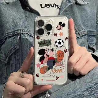 Ốp Điện Thoại Trong Suốt Phong Cách Mới Hoạt Hình Chơi Bóng Đá Qiqi Thích Hợp Cho iPhone 12 13 14 15 Promax 16 17 Promax xr xs 11promax 12promax 13pro 14pro Ốp Chống Sốc Linh Hoạt