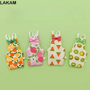 LAKAM Vẹt Flight Suit, Tã Vẹt Có Thể Giặt Trái Cây Nhiều Màu Sắc, Nơ Thoáng Khí Giữ Chim Sạch Quần Áo Chim Thú Cưng Mặc Hàng Ngày