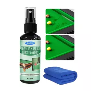 Máy làm sạch nỉ cho bàn bể bơi Máy đánh bóng vải 50ml có khăn Phụ kiện bàn bể bơi để giải trí thể thao Giải trí Nhà tại nhà Phòng trò chơi jiwvn