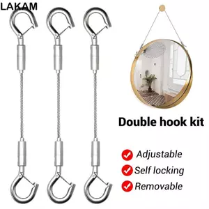 Dây treo LAKAM, Dây dây tự động có thể điều chỉnh, Dây treo chiếu sáng bằng thép không gỉ