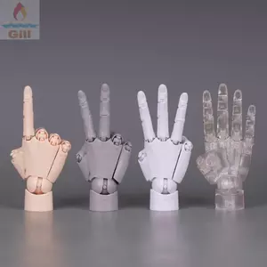 Đồ trang trí tay người GILL, Đồ trang trí lòng bàn tay tỷ lệ 1: 2 cỡ nhỏ, Khớp có thể di chuyển với ngón tay có thể đặt ra Thiết kế trứng xoắn Khớp ngón tay di chuyển Trang trí máy tính để bàn