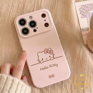 Ốp lưng tương thích cho iPhone 17 15 16 11 14 13 12 Pro Max X XR XS Max 7 8 16 Plus Air SE Phim hoạt hình sáng tạo Kitty Cat Cat Ear Kitty Cat Plus Bubble Heart Case