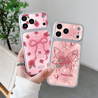 Ốp Điện Thoại Hạt Da Nơ & Bướm Hoa Hồng Cho Tecno Spark 50 40 40C 20 20C 10 10C Pro Plus 9 8C 6 Go 3 2 2S 1 1 1S 2025 2024 2022 2021 5G 4G Vỏ Mềm Hoa Thanh Lịch Cho Bé Gái