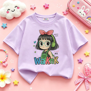 Áo thun bé gái  áo phông siêu xᶖnh chất cotton mềm nhẹ thoáng mát cho bé 1-12 tuổi