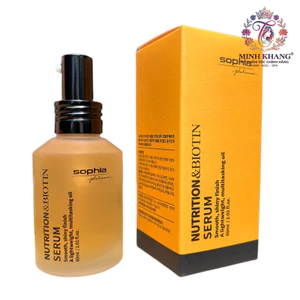Tinh dầu siêu dưỡng tóc Sophia Platinum Nutrition & Biotin Serum 60ml [ MK ]