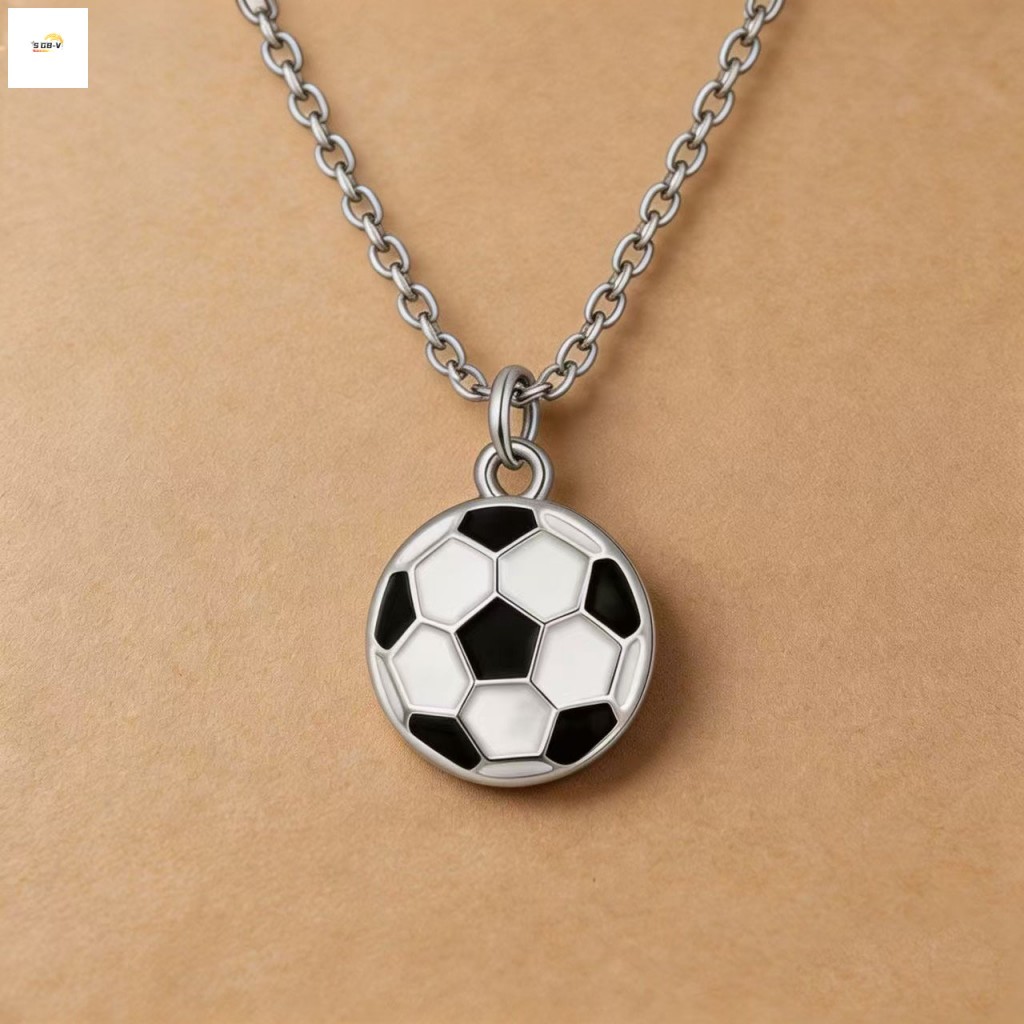 Mặt dây chuyền vòng cổ World Cup - Trang sức thể thao cho bóng đá, bóng rổ, bóng bầu dục