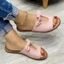 Dép Sandal Nữ Màu Trơn Da PU Thoáng Khí Dép Thích Hợp Cho Cắm Trại Đi Bộ Trong Nhà