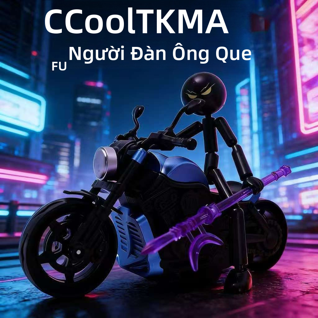 【🇻🇳Có sẵn kho】Matchstick Man DIY Đồ trang trí lắp ráp Trang trí 12cm Di chuyển được Joint Stickman Nhân vật hành động