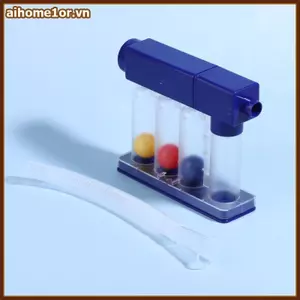 AIHOM 3 Quả Bóng Tập Thể Dục Hô Hấp Thiết Bị Huấn Luyện Dung Tích Phổi Có Thể Điều Chỉnh Để Trị Liệu Thở Tập Thể Dục Tại Nhà,