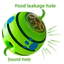 Tương tác Dog Treat Dispenser Ball 2 Trong 1 Squeaky Treat Pha Chế Vui Vẻ Ngoài Trời Sân Sau Tập Thể Dục & Fetch