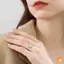 Nhẫn Chống Nắng Xoay Được Dành Cho Nữ Chống Căng Thẳng Lo Âu Fidget Hoa Hướng Dương Mặt Trời Ngôi Sao Nhẫn Đảng Thẩm Mỹ Trang Sức Quà Tặng Mới