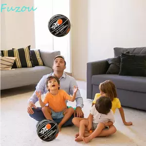 Bóng rổ im lặng FUZOU, 21cm/24cm, bóng tập luyện trong nhà giảm ồn, khoá kéo tháo rời, đàn hồi mềm chống va đập, quà cho bé