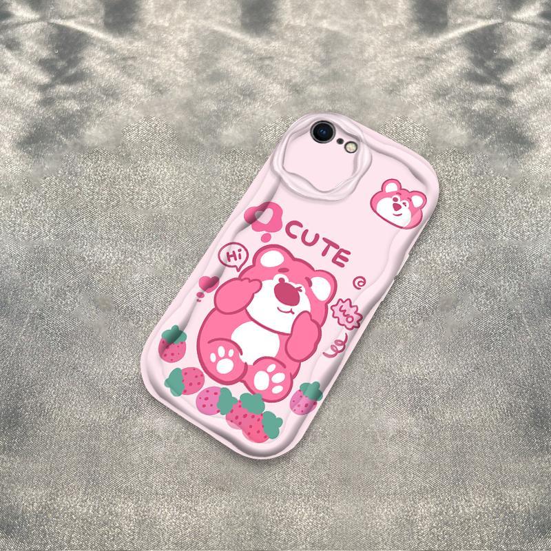 Thích Hợp Cho iPhone 6 6S 6 Plus 6S Plus 7 8 Plus SE 2020 3D TPU Mềm Lotso Gấu Nữ Vỏ Điện Thoại Chống Sốc