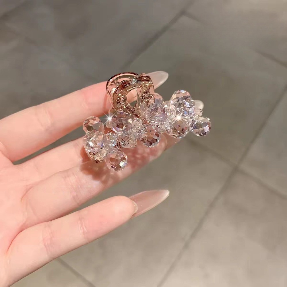Hululu / Phong Cách Mới Ánh Sáng Sang Trọng Full Kim Cương Pha Lê Nhỏ Lấy Kẹp Thời Trang Cao Cấp Công Chúa Đầu Bên Kẹp Cá Mập Kẹp Tóc