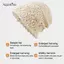 AqToCna Thoáng Khí Rỗng Mũ Dệt Kim Hoa Mũ Nồi Thông Thường Thời Trang Mùa Hè Hoa Cotton Thoáng Khí Skullies Tấm Che Nắng Nữ AqToCna