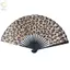 Quạt Gấp ROLY, Quạt Gấp Tay In Hình Da Báo Lớn, Bền Với Khung Đen Nhẹ Thanh Lịch Cổ Điển Quạt Khiêu Vũ Nữ Quà Tặng Dự Tiệc