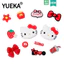 chram dép cross charm crocs chữ cái chảm Đỏ k Mèo Hoạt Hình Lỗ Cao Su Mềm Giày Trang Trí Tự Làm Có Thể Tháo Rời Trang Trí Trên Độc Đáo Sáng Tạo Thích Ứng Với Cá crocs