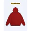 Áo hoodie có mũ trùm đầu rộng in hình mặt cười chất lượng cao màu đỏ tía dành cho nam và nữ