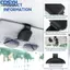 <cosyh>2 Pack Magnetic Sunglasses Holder for Car Sun Visor Soft Leather Clip Organizer