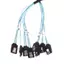 Cáp Nhíp SAS SATA Mini-SAS SFF-8087 Đến 4 Cáp SATA Mini SAS 4i SFF8087 36P Đến 4 Cáp SATA 7P 12Gbps Dữ Liệu Ổ Cứng 1 / 0.5M VN