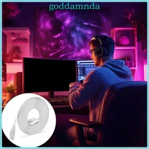 Cáp Ethernet GODD Cat6 Cáp Internet phẳng Cáp mạng mỏng Rj45 250Mhz LAN Miếng dán cáp cho bộ định tuyến và Modem
