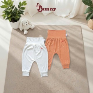 Combo 2 quần lưng cao Bunnybaby chất thun tăm lụa cho bé 0-12 tháng  Bubbybaby-GV