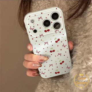 Tương thích với iPhone 17 15 16 14 11 12 13 Pro Max Air X XS Max 7 8 14 Plus Thời Trang Đơn Giản Toàn Màn Hình Màu Đỏ Nơ Anh Đào