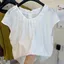 Milyfashion Loose Ren-Up Đơn Giản Không Tay Phù Hợp Với Cổ Tròn Mỏng Hơn Nhìn Top Nữ PQAW