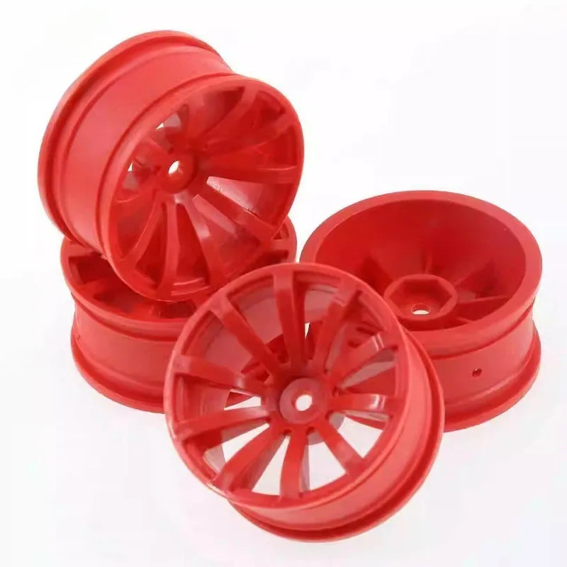 4 52mm 12mm Lục Giác 1 / 10 RC Trên Đường Trôi Đua Xe Ô Tô Bánh Xe Nhựa Vành Bánh Xe Trung Tâm Cho Tamiya XV02 Kyosho HSP HPI Sakura Trxs RedCat