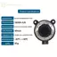 Ge RV24YN Series Nút Tuyến Tính Kỹ Thuật Số Núm SB360 RV30YN Điện Áp Công Tắc Núm Đường Kính Lỗ 6mm n