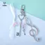 Móc khóa nơ đơn giản Mặt dây chuyền túi sáng tạo Thích hợp cho những người đam mê âm nhạc Hiện tại Phụ kiện trang trí Bapa tinh tế [Mina]