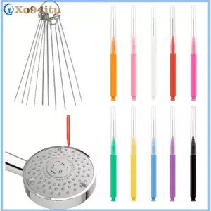 XOITU 10 Chiếc Đầu Tắm Bàn Chải Vệ Sinh Lỗ Nhỏ Dụng Cụ Làm Sạch Chống Tắc Mini Crevice Lông Cho Vòi Phun Khoảng Cách Phòng Tắm Ô Tô VN