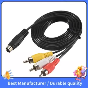 Cáp chuyển đổi PC TV nam 1,5M 4,9ft 3 Nam sang 4 Pin S-Video Nam