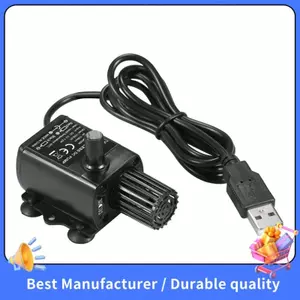 Máy bơm nước chìm chạy bằng USB có bộ lọc Máy bơm đài phun nước chống nước siêu nhỏ DC5V Micro không chổi than