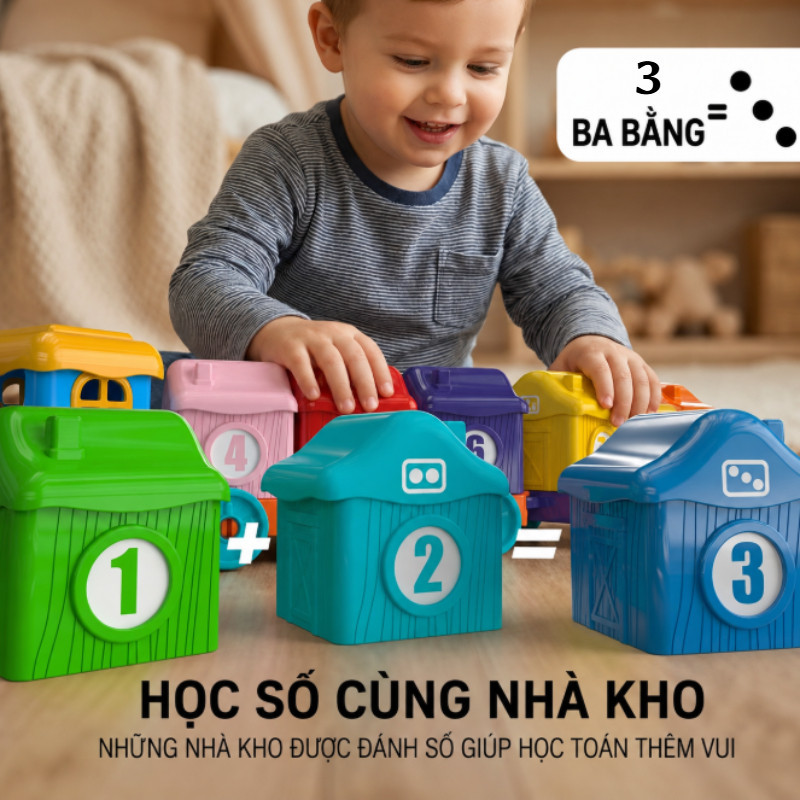 Bộ Đồ Chơi Tàu Hỏa Trang Trại Trẻ Em Montessori,phù Hợp Và Phân Loại Kỹ Năng Vận động Tinh,Đồ Chơi Giáo Dục Trẻ Em