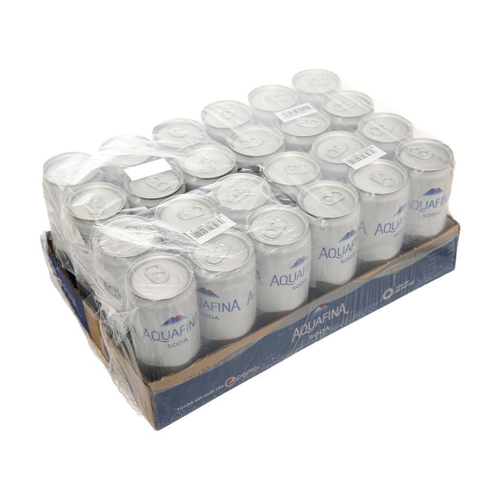 Thùng 24 lon nước giải khát có ga Aquafina Soda 320ml