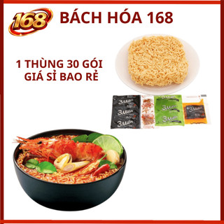 Thùng 30 gói - Mì 3 Miền Gold TÔM SÚ CHUA CAY NAM BỘ 75g