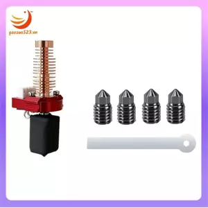 Bộ vòi phun AD5M cho Adventurer 5M Hotend Nâng cấp Khối sưởi gốm Hotend, 4 chiếc thép cứng 0,4mm Nosed