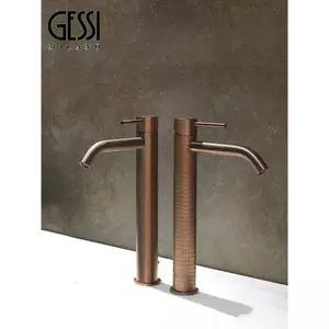 Vòi GESSI của Ý, vòi nước nóng lạnh cơ học một lỗ, dùng cho chậu rửa đặt trên và dưới bồn, vòi GESSI hoàn toàn bằng đồng
