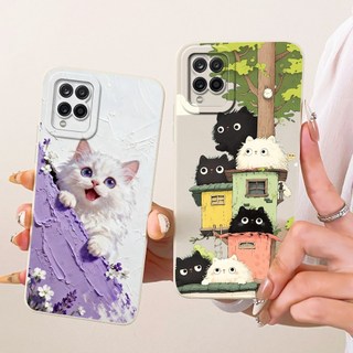 Ốp Lưng Cho Samsung Galaxy A22 M22 M32 4G Ốp lưng SM-A225F M225 M325F Thiết Kế Mới Ống Kính Máy Ảnh Bảo Vệ Mặt Sau Silicon Mềm