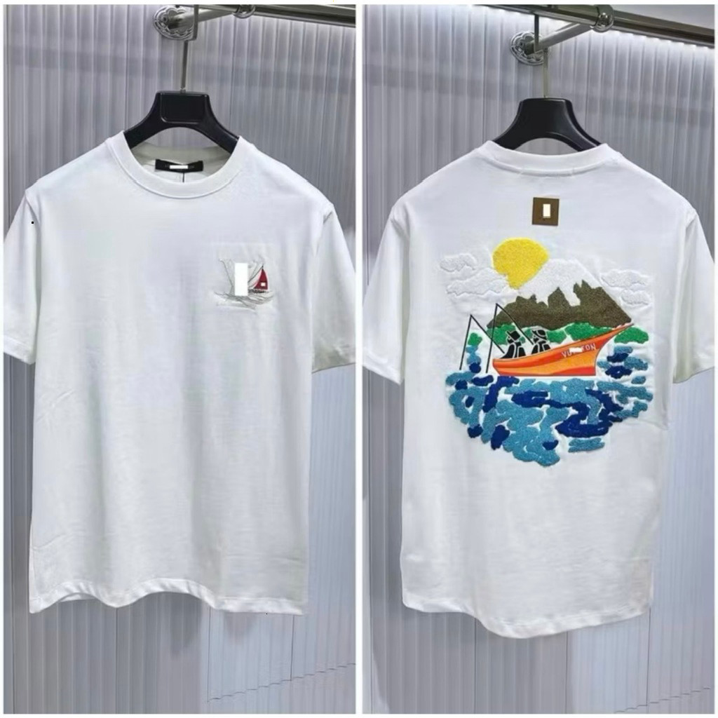 （Giao hàng 24h）Angela Áo phông Angela trắng basic chữ xanh unisex form rộng đẹp hot trend