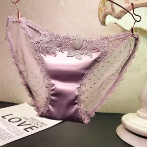 Quần Lót Ren Nữ Gợi Cảm Liền Mạch Thấp Eo Quần Lót Nữ Thêu Quần Đùi