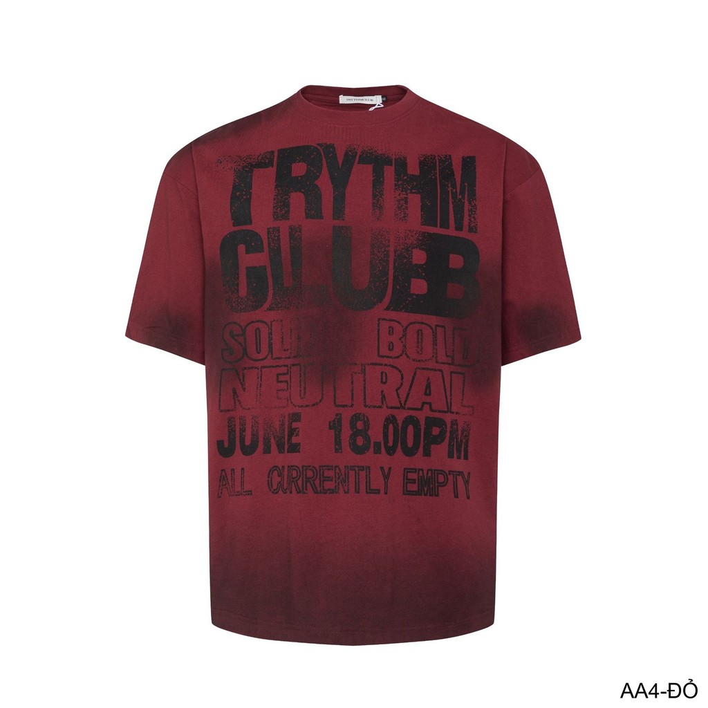 AA4 - Áo thun nam phong cách streetwear Mỹ, cổ tròn tay ngắn, chất cotton 100%, họa tiết chữ nổi bật, form rộng rãi