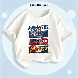 BST Áo MARVEL 2026 Áo thun cotton cho bé  BST áo siêu nhân bé trai phong cách US/UK