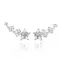 FANCIME "Vega Whisper" Bông tai hình ngôi sao lấp lánh Alpha Lyrae Sterling Silver Stud