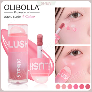 Phấn má hồng lỏng hai đầu sáu màu dưỡng ẩm dễ nhòe Trang điểm chống nước Blush Stick