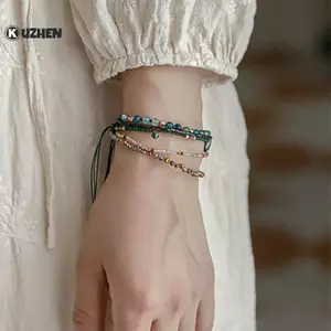 KUZHEN Bohemia Phong Cách Mini Hạt Vòng Tay Nhiều Lớp Màu Sắc Tình Bạn Boho Lắc Tay Quyến Rũ Cặp Đôi Bãi Biển Trang Sức HOT