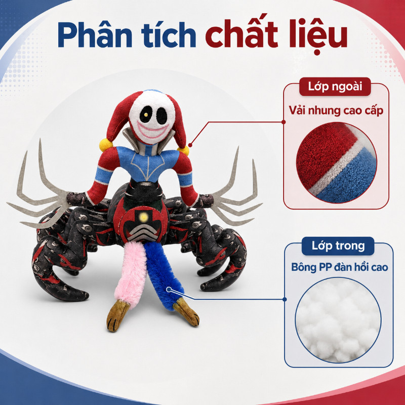Thú Nhồi Bông Chú Hề Sáu Móng – Nhân Vật Hoạt Hình Dễ Thương, Quà Sinh Nhật Và Tiệc Tùng ý Nghĩa Cho Bé