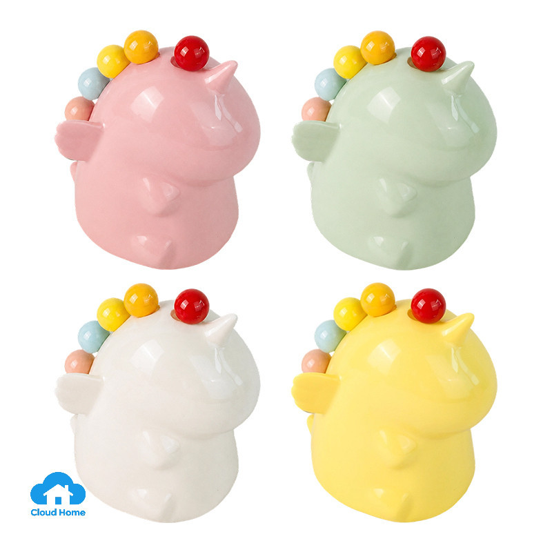 🌤️COD🌤️Bộ nĩa ghim trái cây hình kì lân nhựa, decor trang trí bếp, bàn ăn - nĩa inox 410 cao cấp